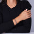 Serpentine | Silver Hematite x Silver | Wave Bracelet